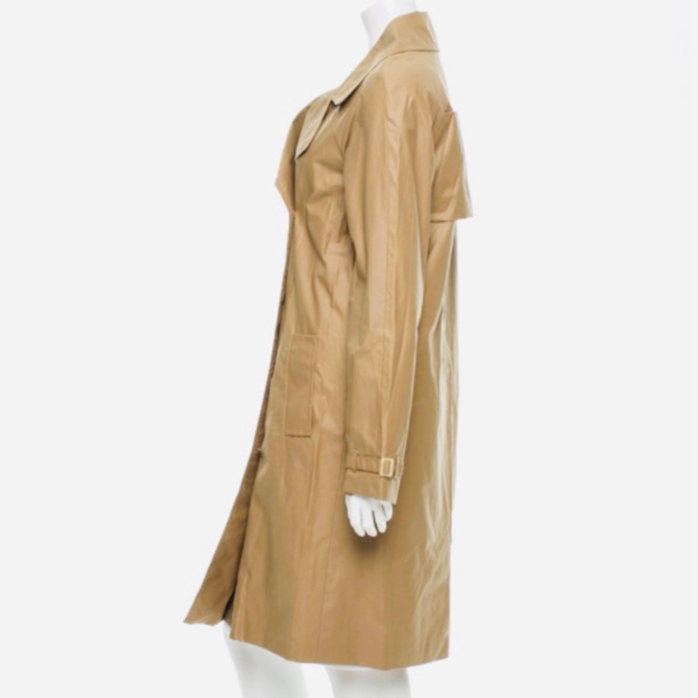 TRADEMARK Waxed Cotton Trench Coat